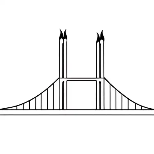 match burning a bridge in half tattoo design idea
