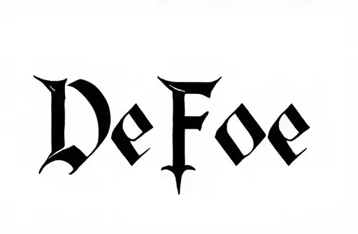 "DeFoe" tattoo design idea