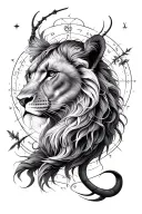 combination of leo virgo libra scorpio sagittarius constillation tattoo tattoo design idea