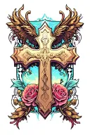 cross tattoo design idea