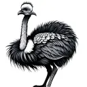 emu tattoo design idea