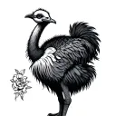emu tattoo design idea