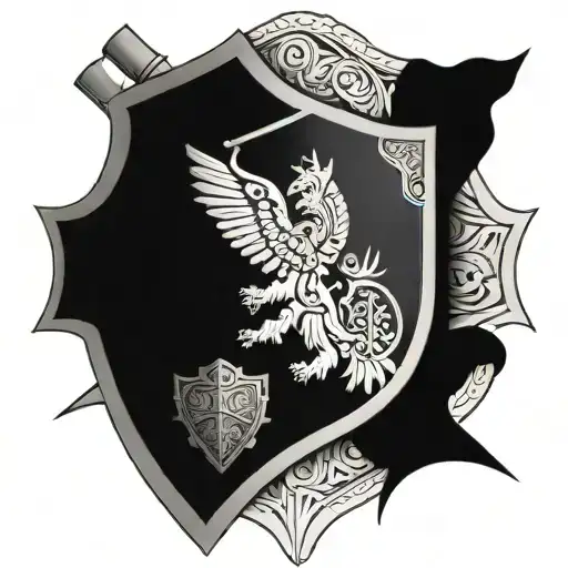 ephesians 6:13-18 full armor of God using a roman style shield as the base more detail of each individually tattoo design idea