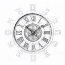 Roman numeral clock tattoo design idea