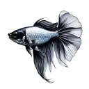 Betta fish tattoo design idea