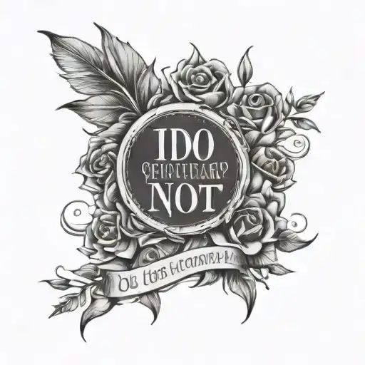 I do not and will not fear tomorrow because I feel as if today has been enough tattoo design idea