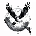 Latitude And Longitude tattoo design idea