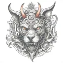devil dogs tattoo design idea
