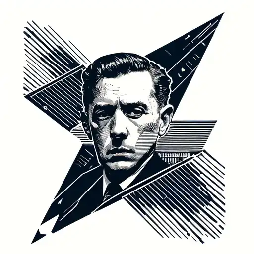 oppenheimer, wolf of wall street and shutter island movies tattoo design idea