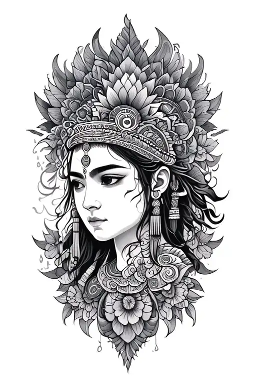 incorporate the kids names being Jade, Flynn, Grace, Helayna and Dylan. Would like focus to be around tibetan shamanic a tattoo design idea