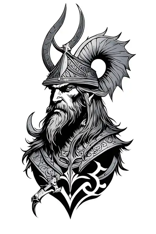 ragnarok norse tattoo design idea