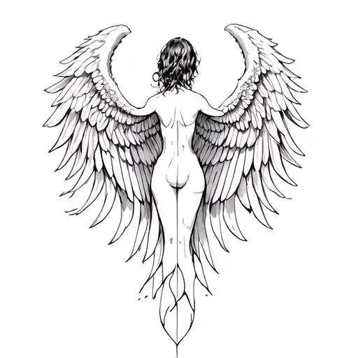 seraphim wings for back tattoo tattoo design idea