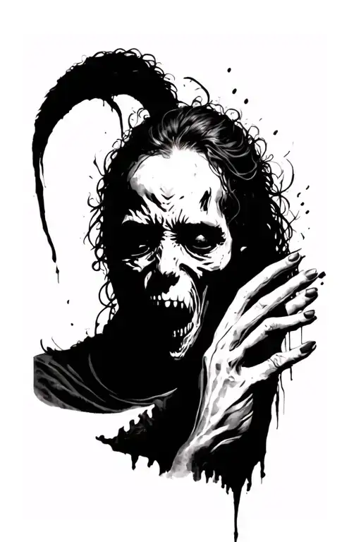 fighting my inner demons depression thoughts and suicide tattoo design idea