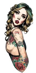 Daddys little whore tattoo design idea