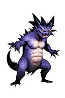 Japanese Gengar tattoo design idea