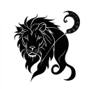 leo sagittarius and libra minimal design tattoo design idea