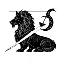 leo sagittarius and libra minimal design tattoo design idea