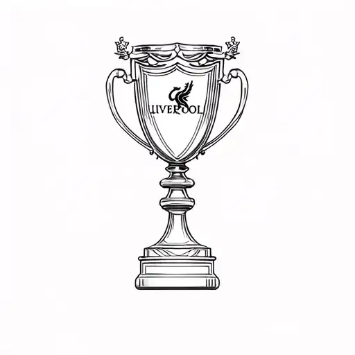 Liverpool fc trophies tattoo design idea