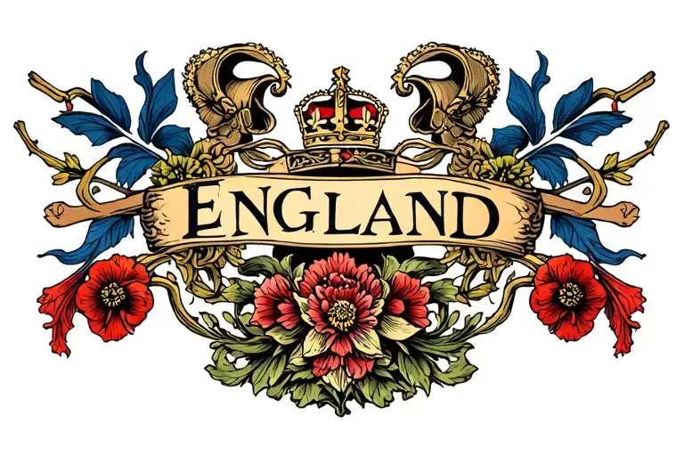 England northwestern Europe, Germanic Europe, Scotland, France, Ireland, The Netherlands  tattoo design idea