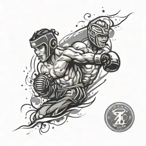 kickboxing tattoo design idea