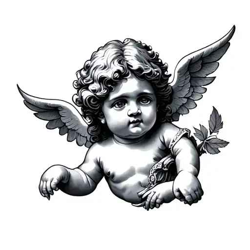Cherub tattoo design idea