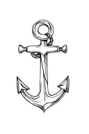 Anchor tattoo design idea