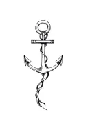 Anchor tattoo design idea