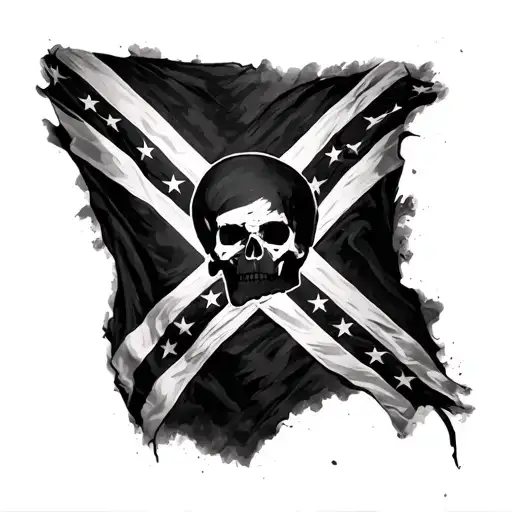 Rebel Flag tattoo design idea