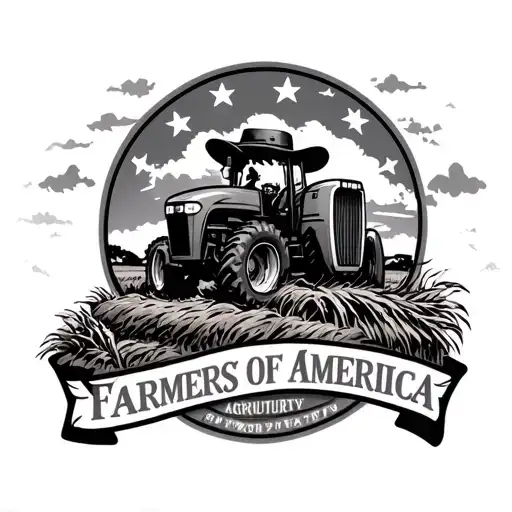 future farmers of America agriculture western tattoo design idea