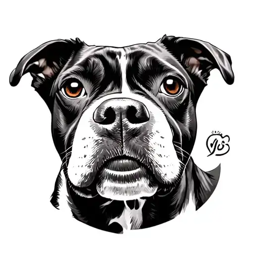 Dog Nose Print tattoo design idea