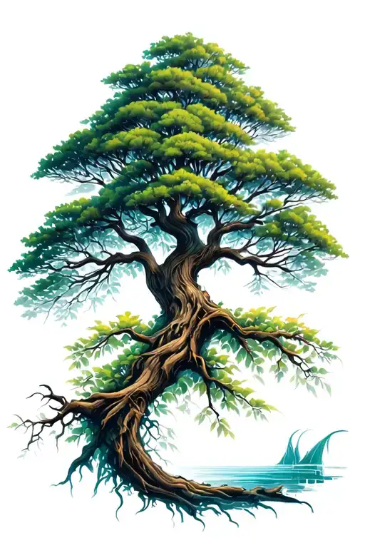 tree of life tattoo design idea