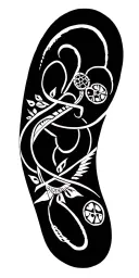 Native American intertwined and Lumbee Turtles  tattoo design idea