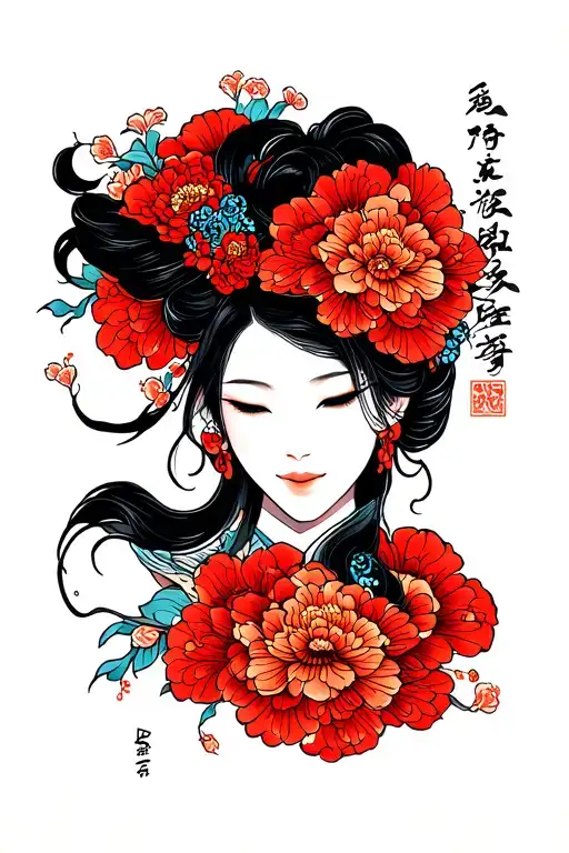 describe courage, strength, sacrifice, happiness and loss all in the same picture, with the words 心臓を捧げよ   tattoo design idea