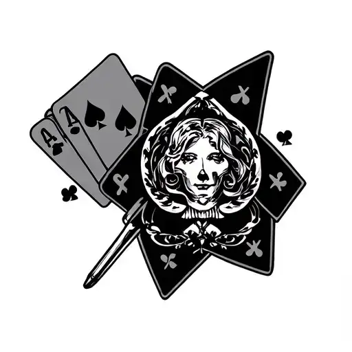 Lifes A Gamble tattoo design idea
