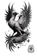 Harry Potter Phoenix tattoo design idea