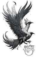 Harry Potter Phoenix tattoo design idea