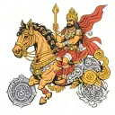 mahabharat tattoo design idea