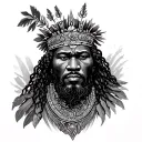 African King tattoo design idea