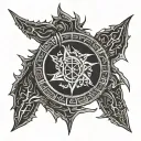 cyber sigilism skyrim logo tattoo tattoo design idea