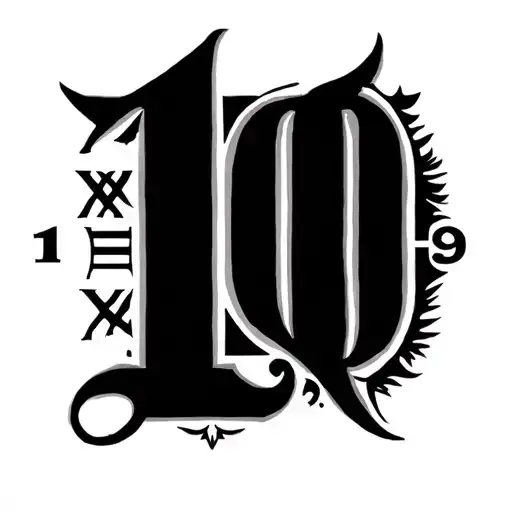 sept 10 1979 Roman numerals tattoo design idea