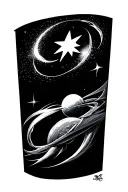 pulsar star tattoo design idea