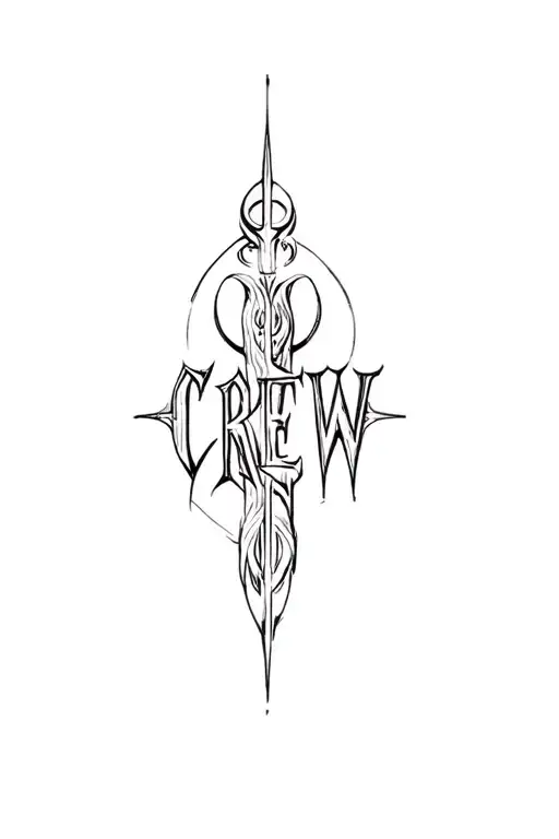 crew logo, transparent png download tattoo design idea