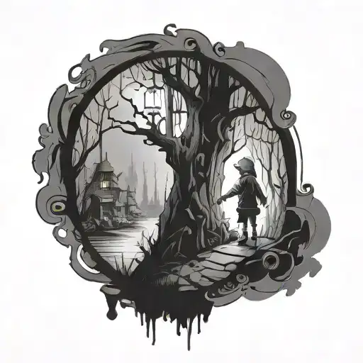 limbo, little nightmares, inside tattoo design idea