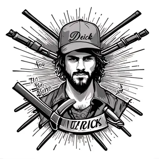 I want a tattoo to show love for my big brother who is locked up. his name is Derick tattoo design idea