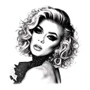 Lady Gaga tattoo design idea