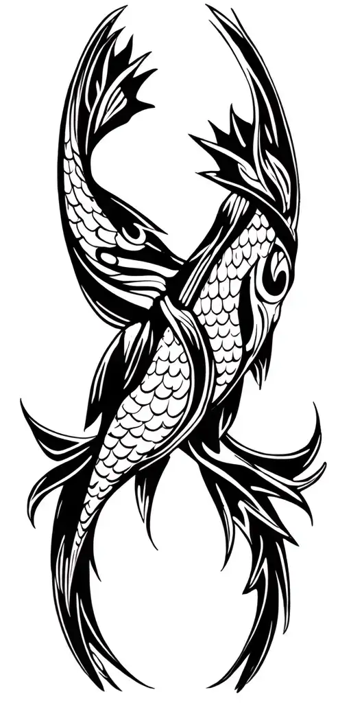 Pisces And Sagittarius tattoo design idea