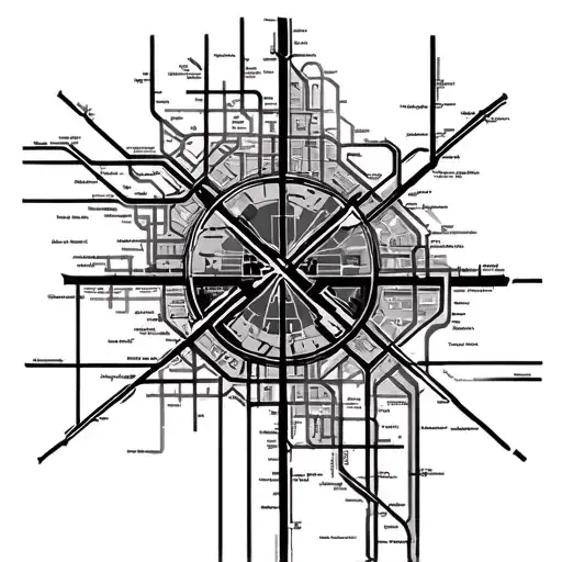 metro map and stalker tattoo design idea