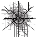 metro map and stalker tattoo design idea