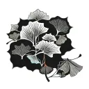 Ginkgo Biloba tattoo design idea