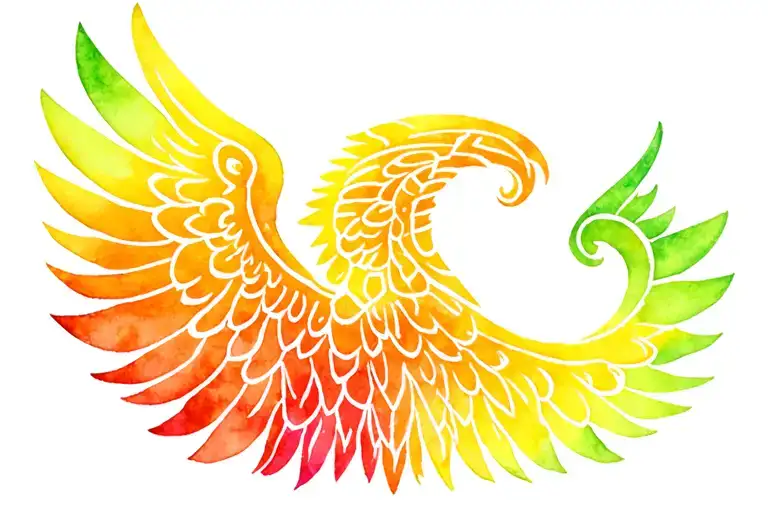 Celtic Angel Wings tattoo design idea